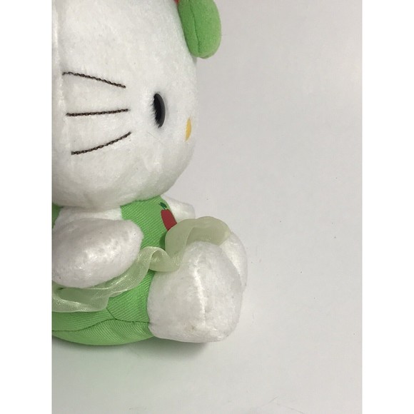 Hello Kitty Red Apple Worm Plush Green Tutu Nakajima 7” Kawaii Japan 2003 Rare - Picture 7 of 10